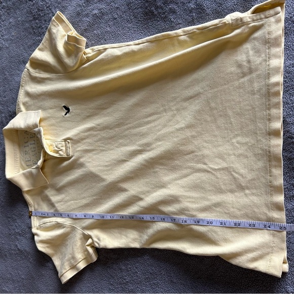 Vintage Y2K American Eagle Outfitters Yellow Polo Shirt with Classic Collar - Picture 6 of 8